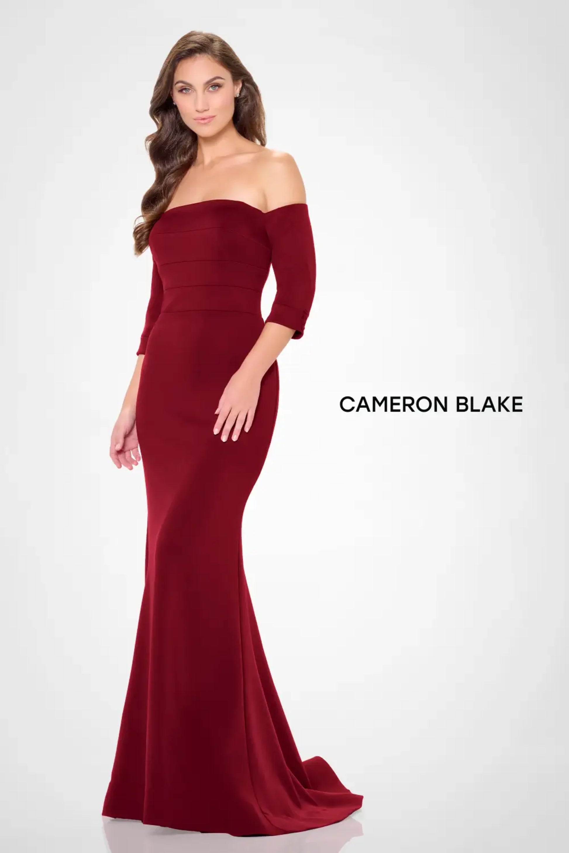 Cameron Blake CB3233 Long Formal Mermaid Evening Dress