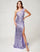 Prom Dresses Fitted Formal Prom Long Sequin Dress Lilac