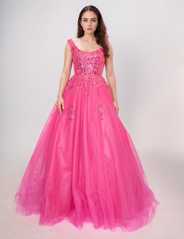 Nina Canacci 3266 Long Prom Glitter Formal Dress