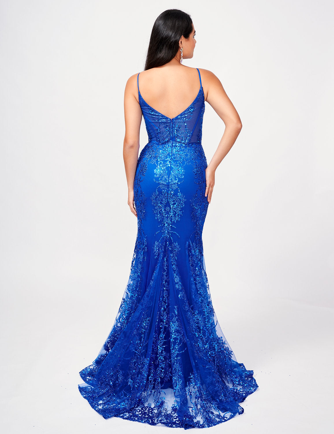 Nina Canacci 1562 Fitted Long Prom Formal Dress