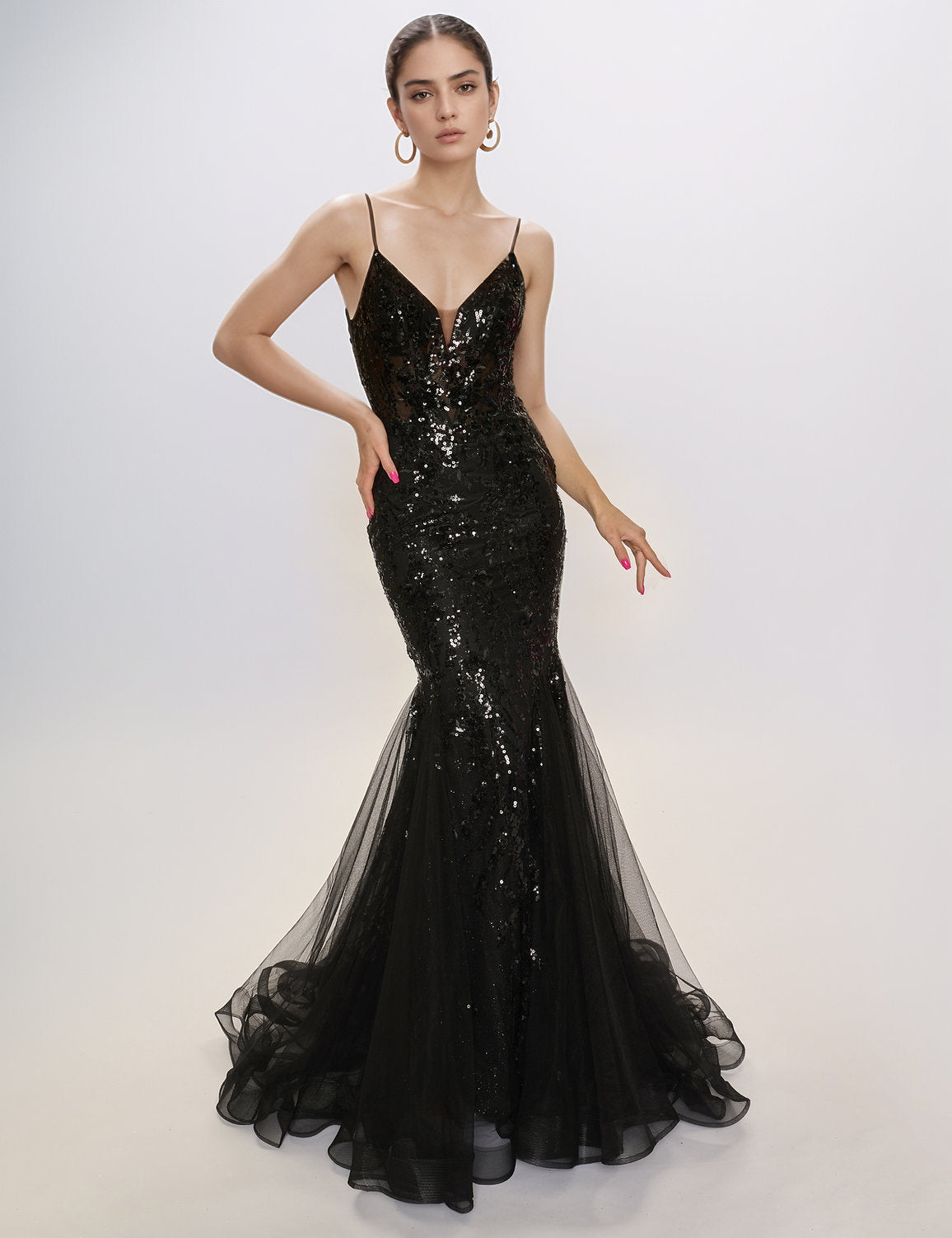 Prom Dresses Long Formal Lace Prom Dress Black