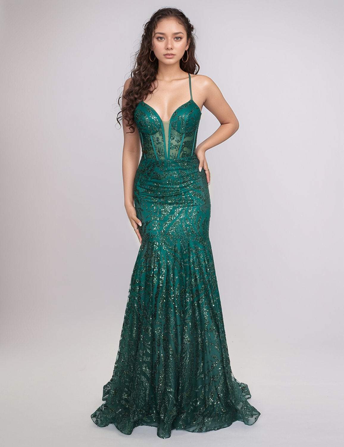 Nina Canacci 3277 Long Mermaid Prom Formal Dress