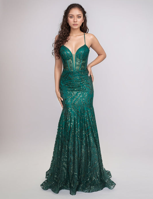 Prom Dresses Long Mermaid Prom Formal Dress Hunter Green