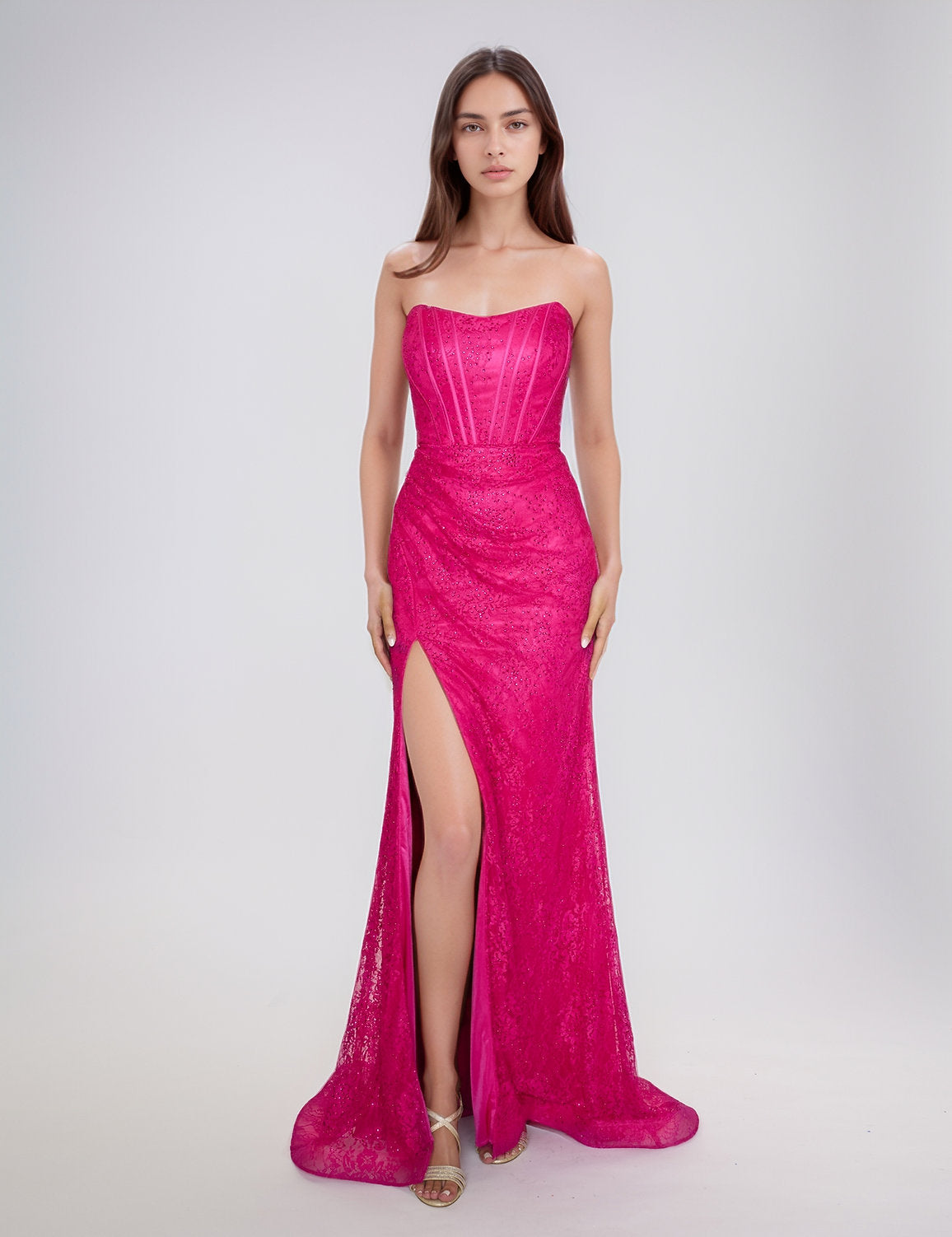 Nina Canacci 6646 Long Evening Formal Prom Slit Dress
