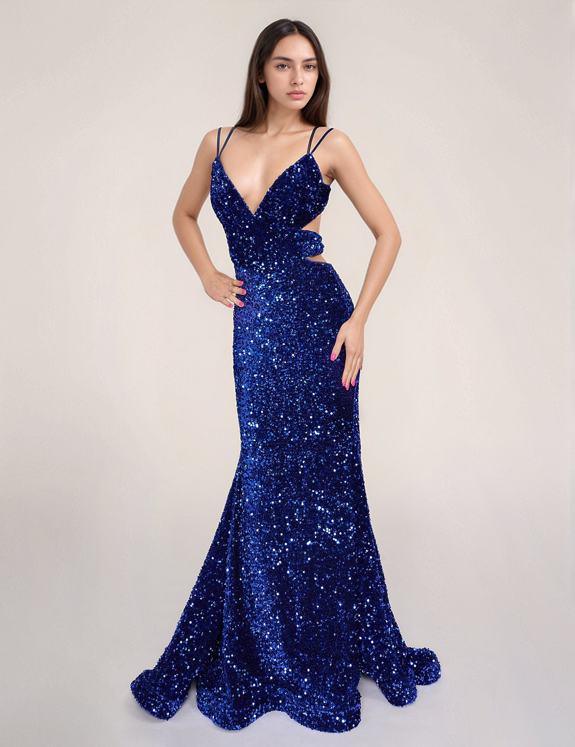 Nina Canacci 1579 Formal Long Prom Sequin Dress