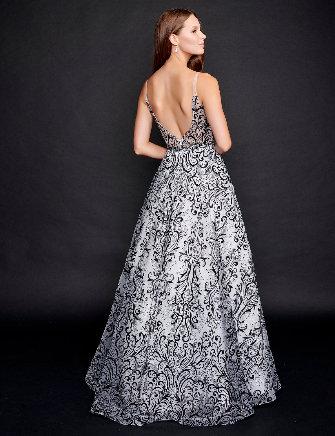 Nina Canacci 4304 A Line Long Prom Formal Dress
