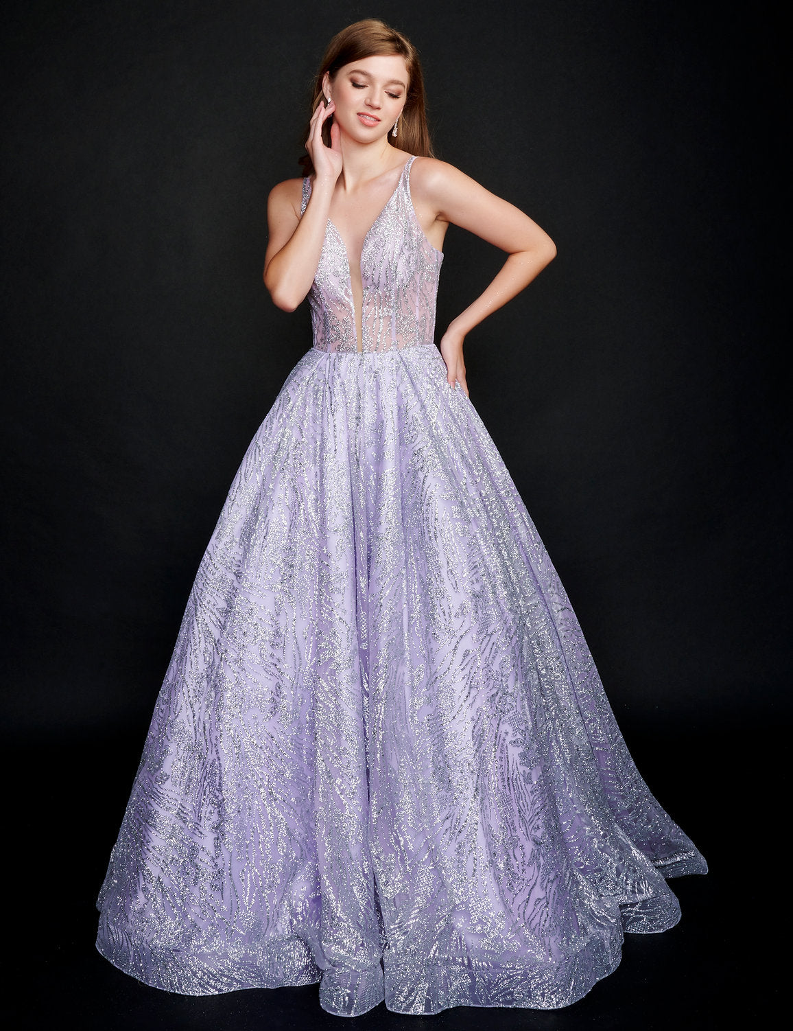 Nina Canacci 8202 Formal Long Prom A Line Dress