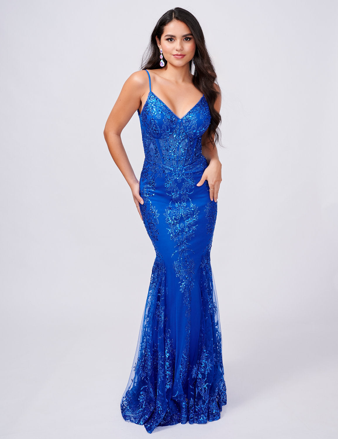 Nina Canacci 1562 Fitted Long Prom Formal Dress