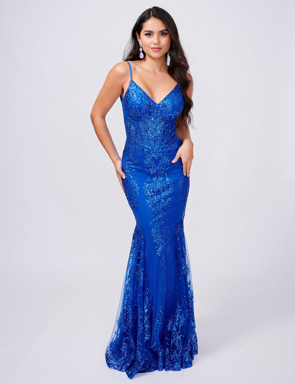 Nina Canacci 1562 Fitted Long Prom Formal Dress