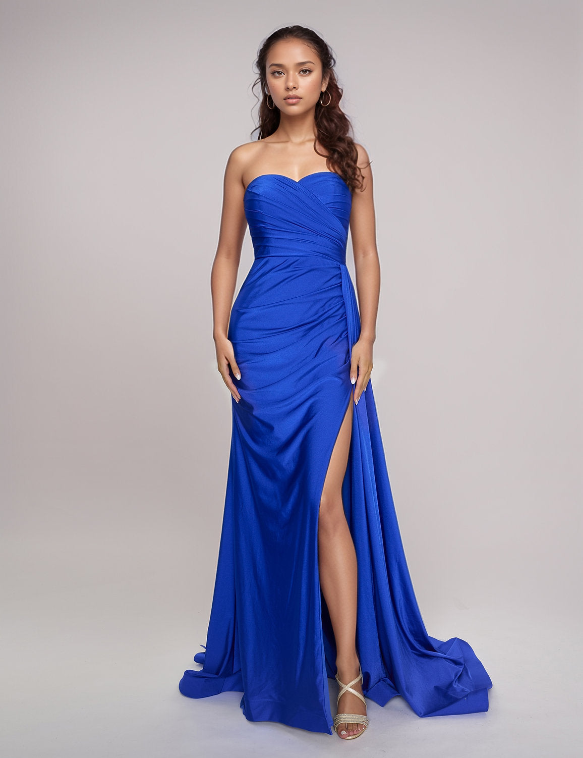 Nina Canacci 6686 Prom Long Pleated Formal Evening Dress