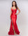 Prom Dresses Pleated Long Formal Prom Dress Red