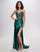 Prom Dresses Long Formal Slit Prom Dress Emerald