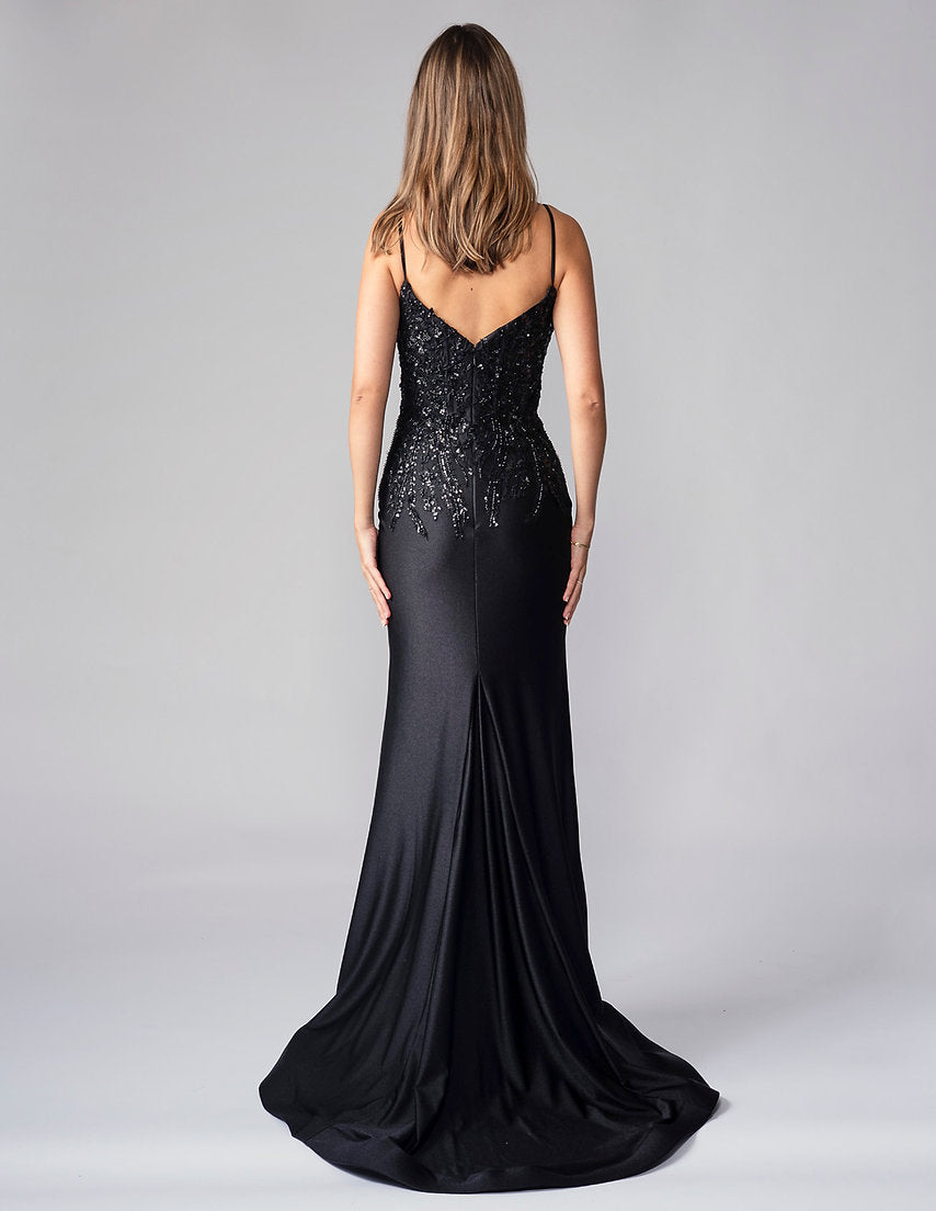 Formal Dresses Long Beaded Prom Formal Dress Nina Canacci 8300 Black