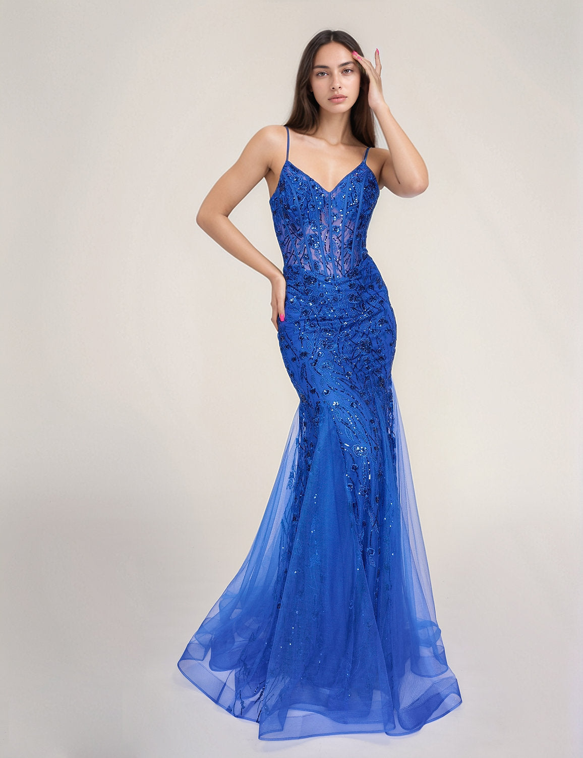 Nina Canacci 5300 Formal Long Mermaid Prom Dress