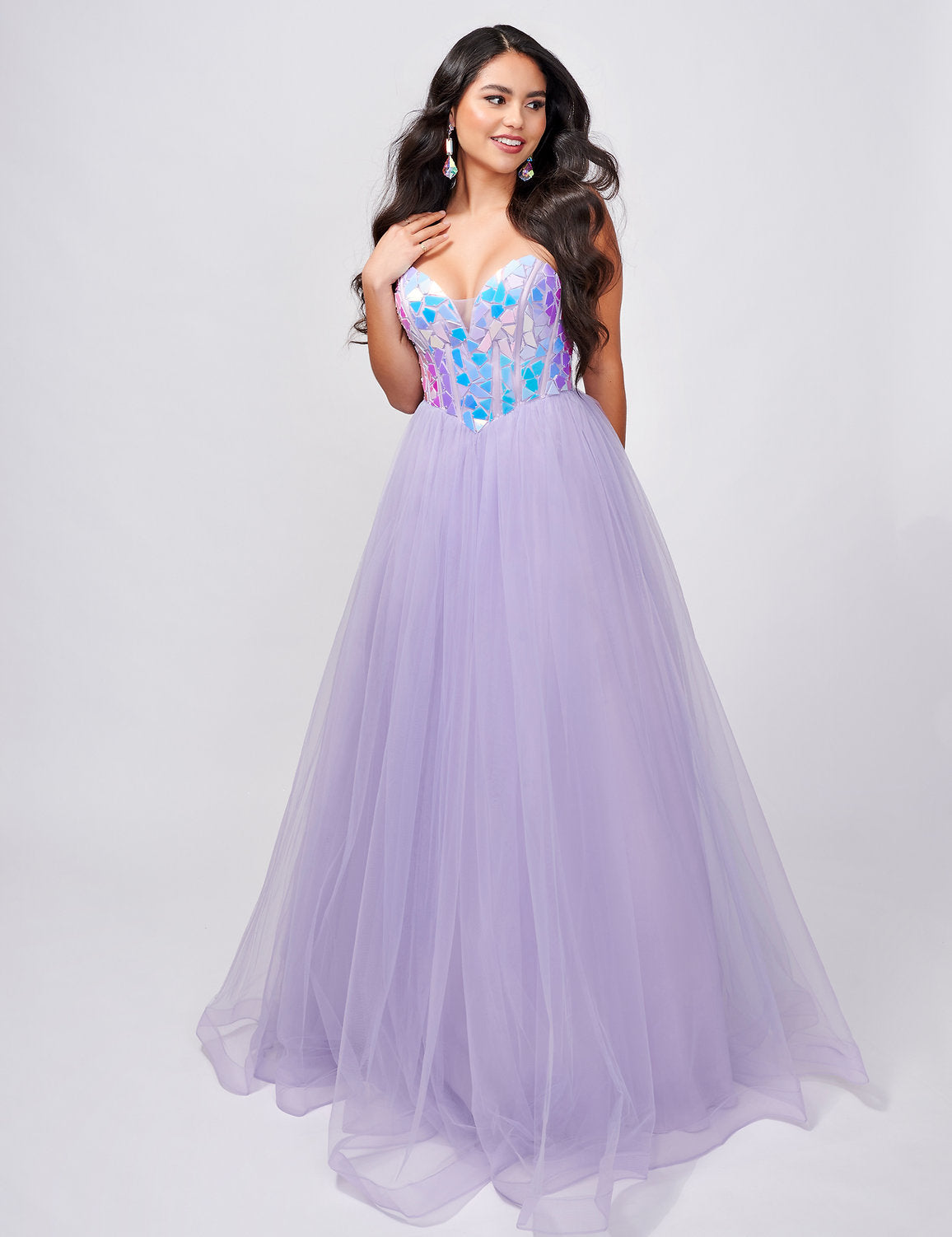 Nina Canacci 8229 Prom Long A Line Formal Lace Dress