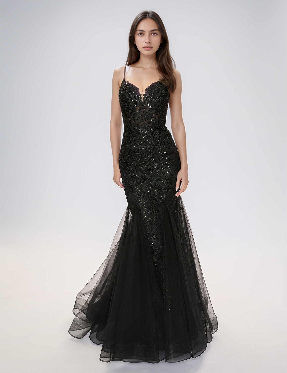 Nina Canacci 7602 Long Prom Formal Mermaid Dress