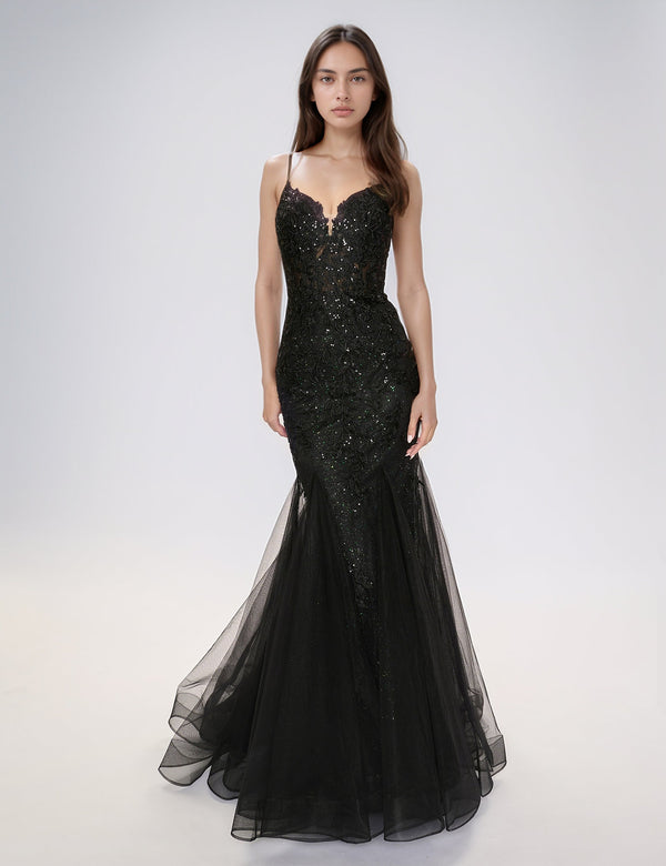 Nina Canacci 7602 Long Prom Formal Mermaid Dress