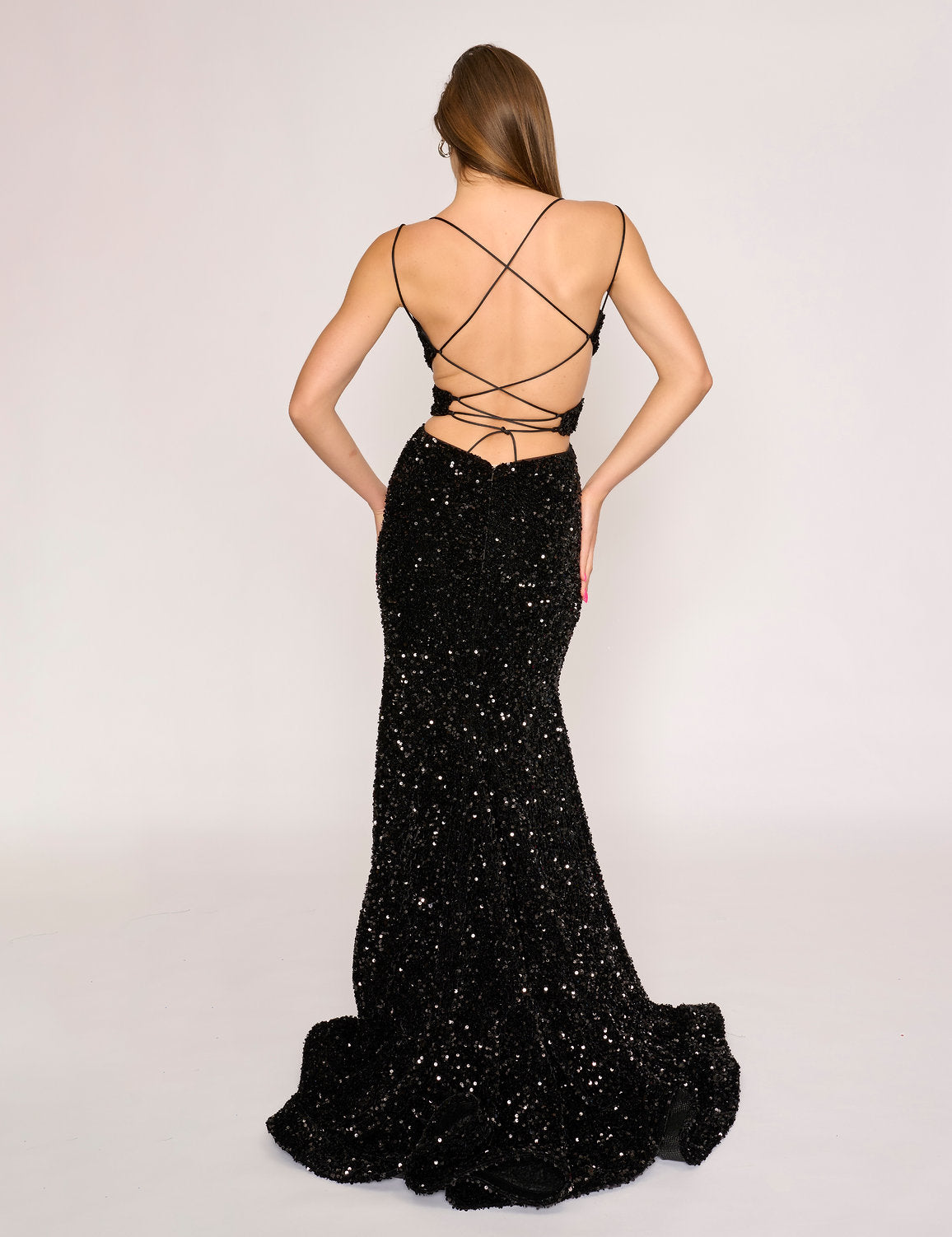 Nina Canacci 1579 Formal Long Prom Sequin Dress