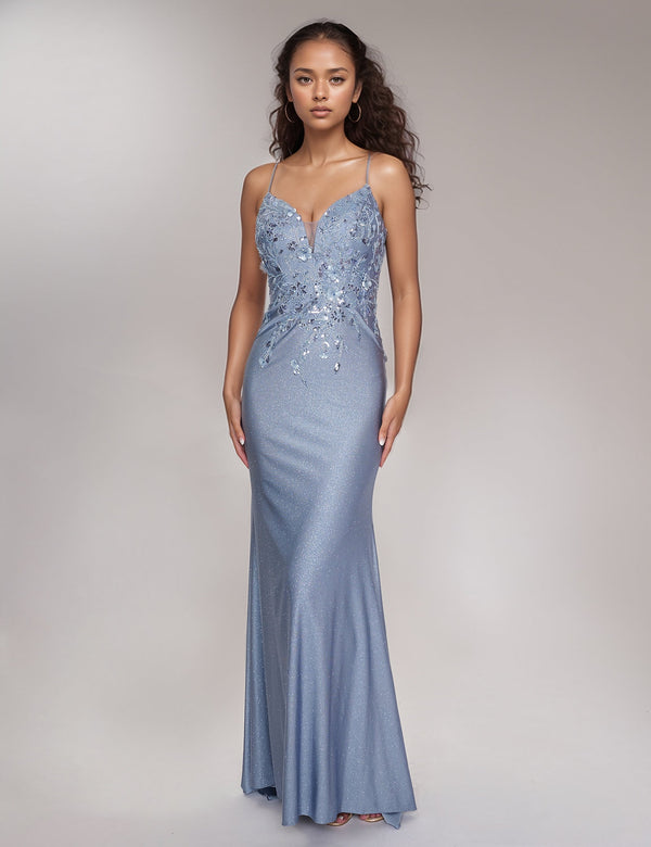 Nina Canacci 1591 Long Beaded Formal Prom Dress