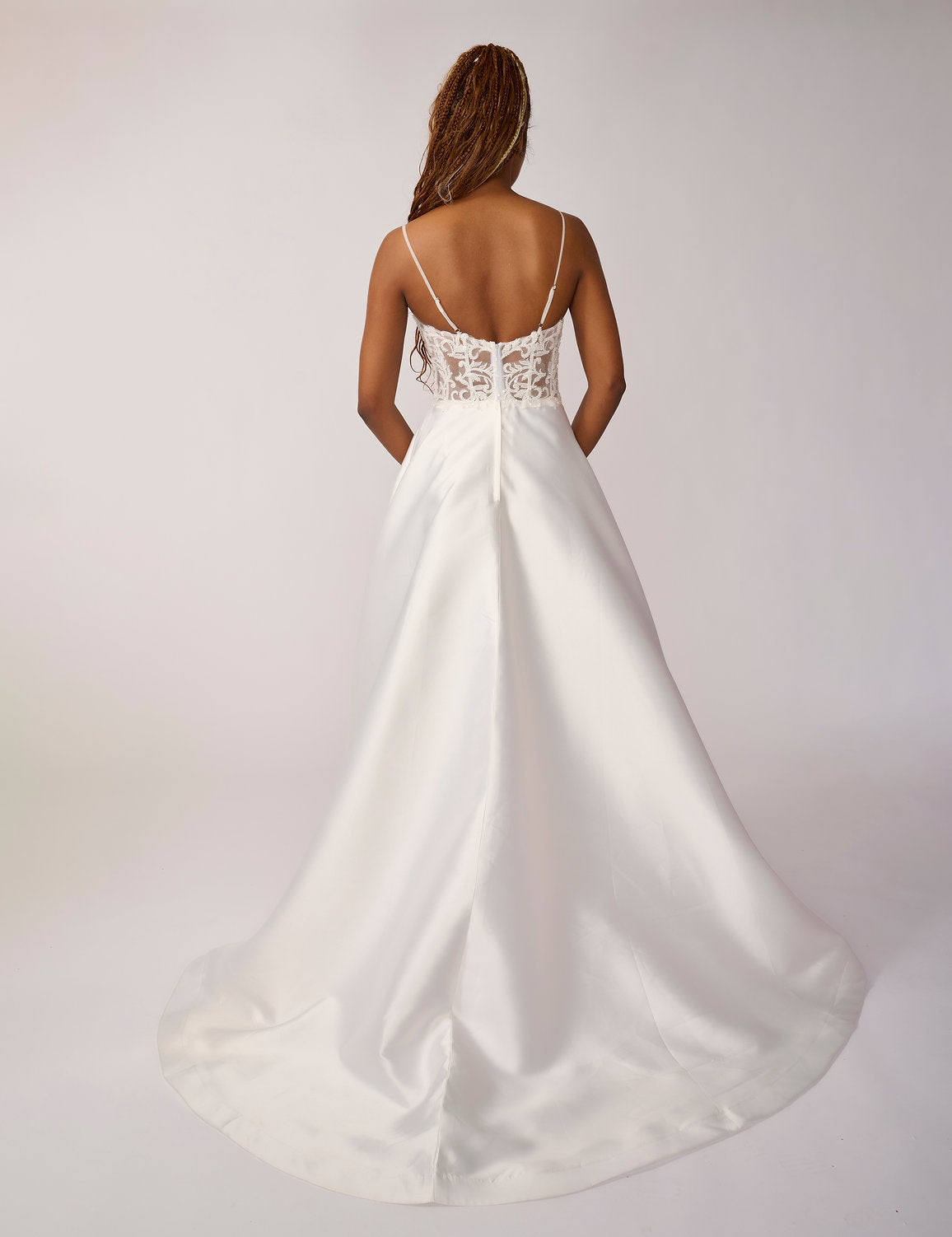 Nina Canacci 2432 Long Bridal Gown Slit Wedding Dress