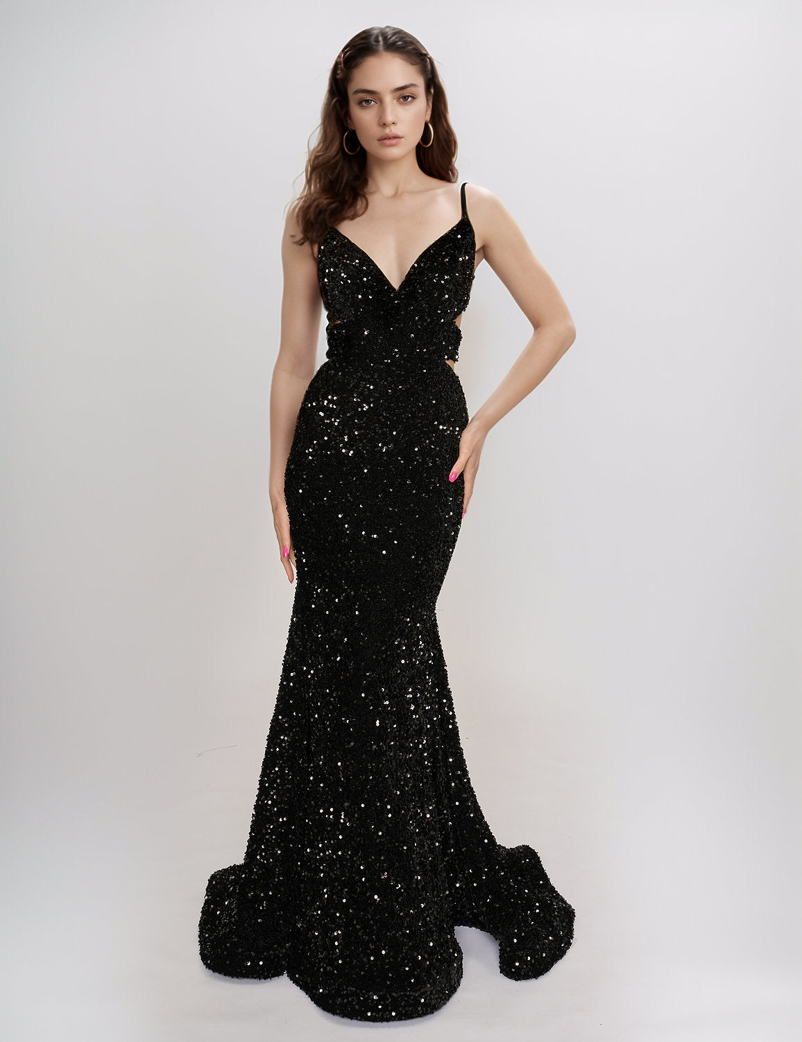 Nina Canacci 1579 Formal Long Prom Sequin Dress