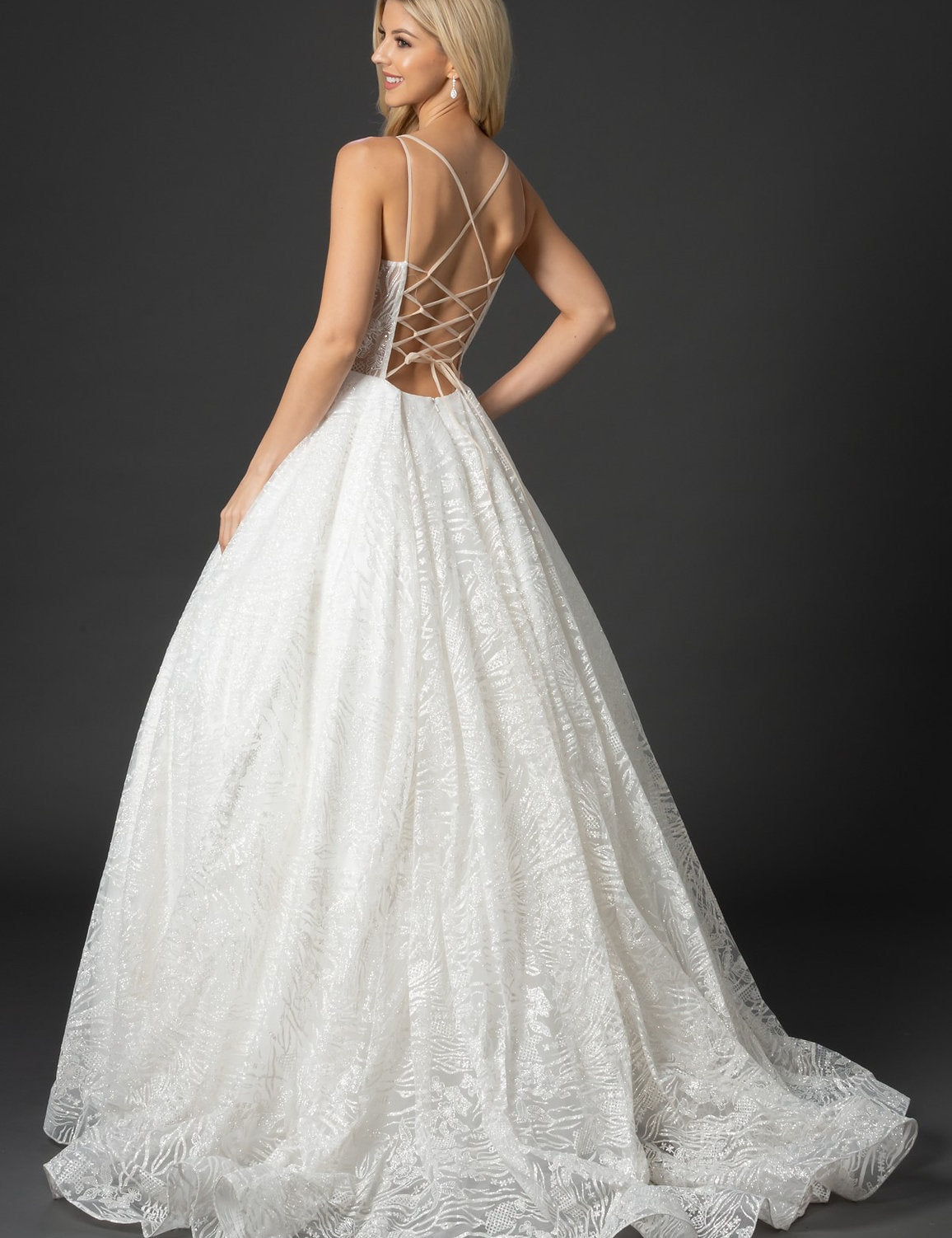 Nina Canacci 8202 Long Bridal Gown Simple Wedding Dress