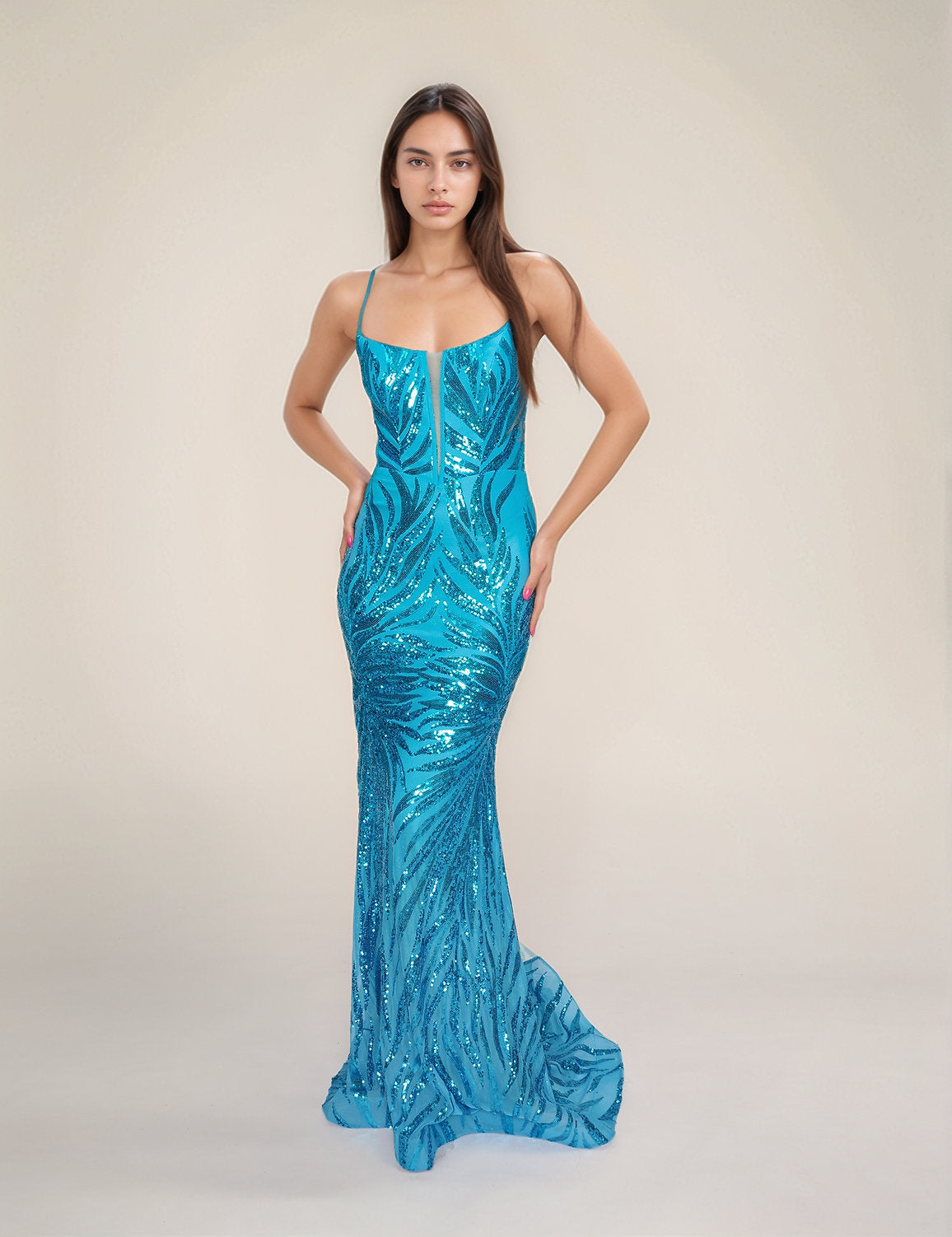 Nina Canacci 4433 Formal Long Mermaid Prom Dress