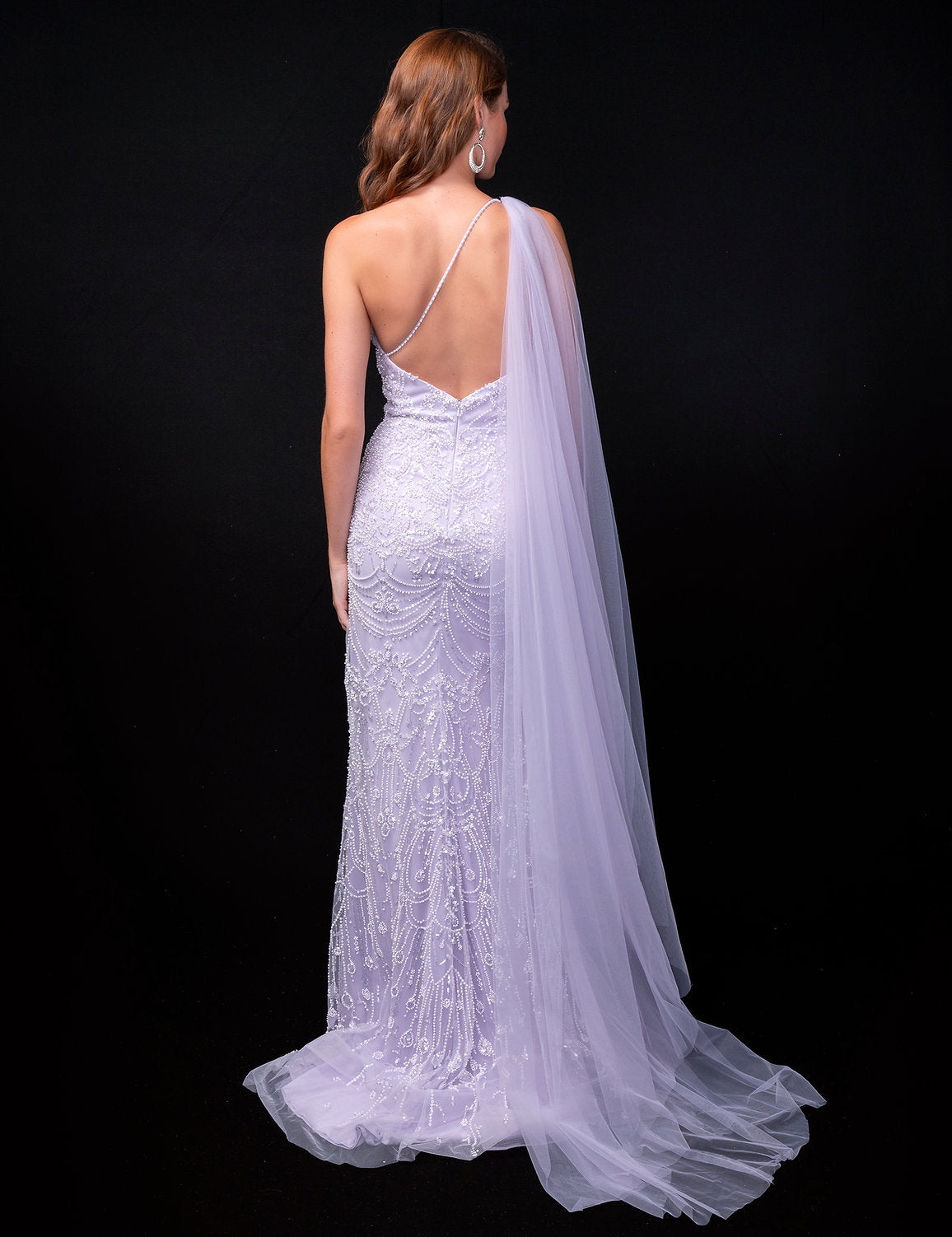 Nina Canacci 9152 Long Beaded Slit Prom Formal Dress