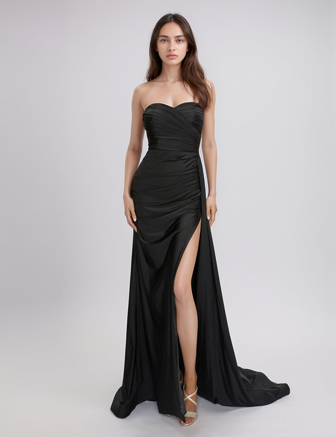 Nina Canacci 6686 Prom Long Pleated Formal Evening Dress