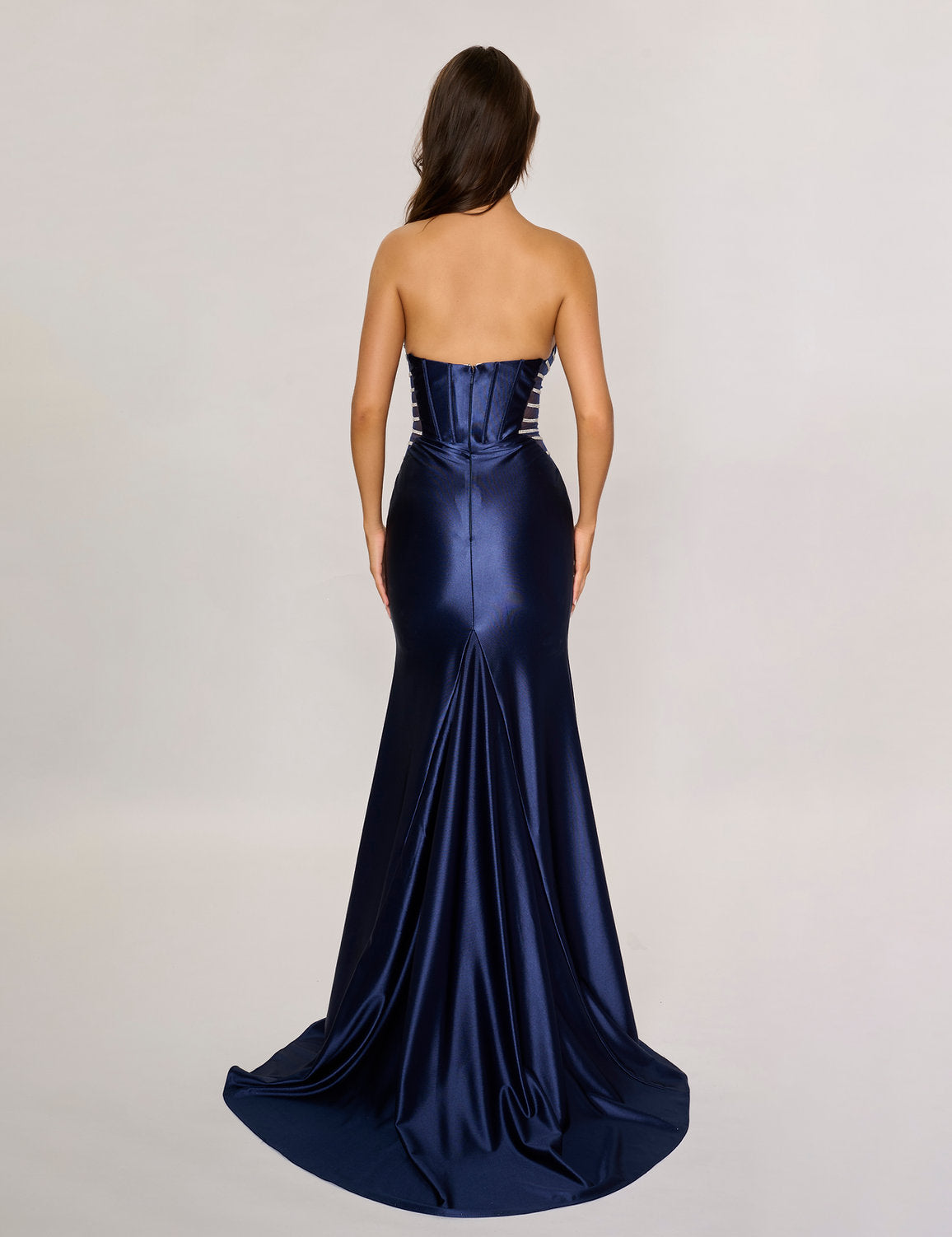 Nina Canacci 5307 Fitted Long Slit Formal Evening Prom Dress