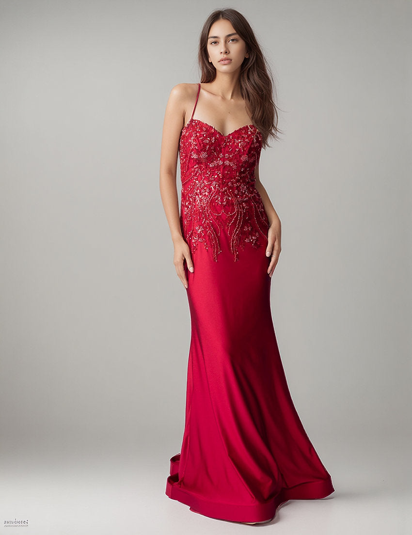 Formal Dresses Long Beaded Prom Formal Dress Nina Canacci 8300 Wine