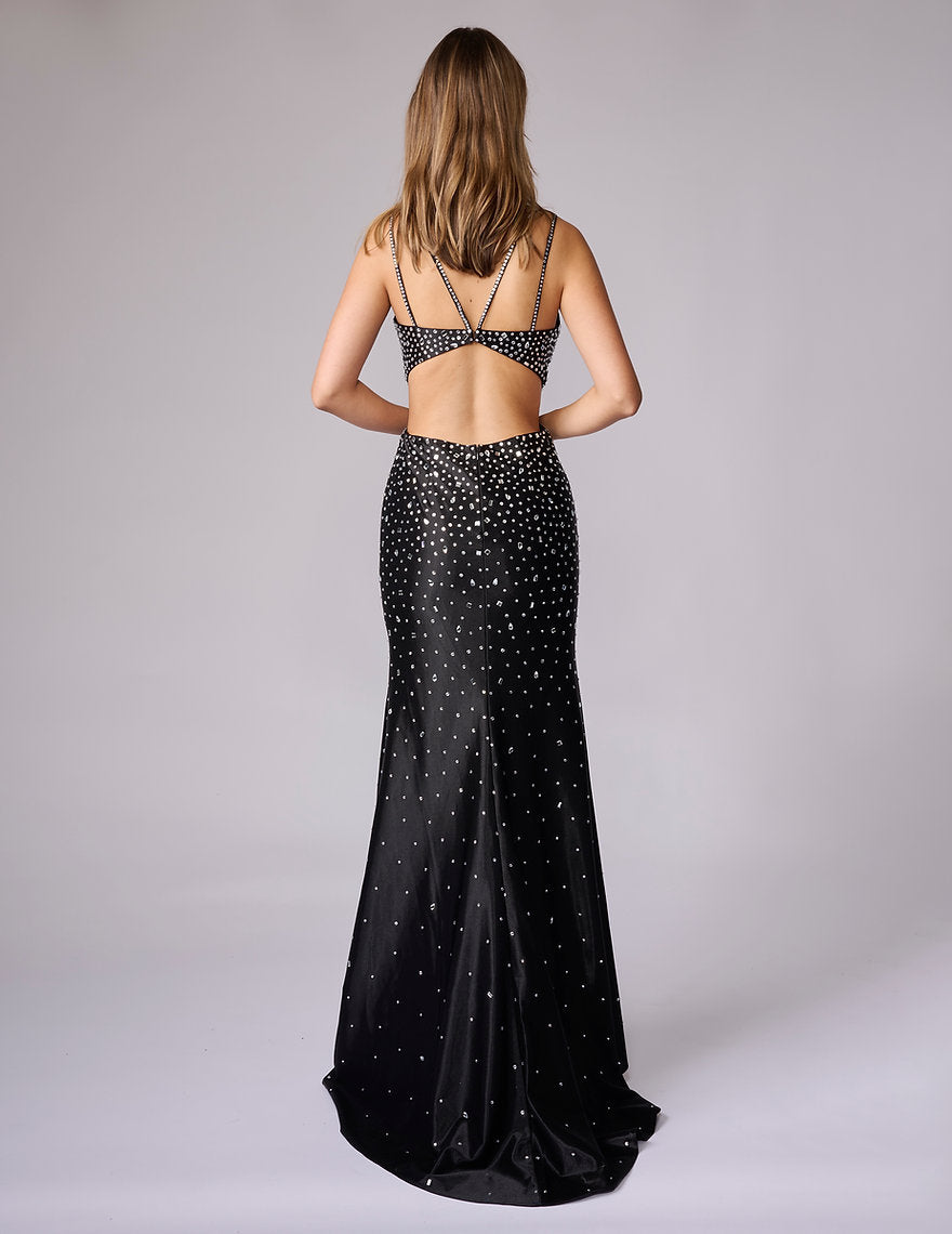 Prom Dresses Formal Long Beaded Prom Dress Nina Canacci 1611 Black
