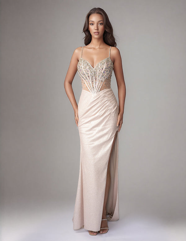 Long Slit Formal Prom Dress Nina Canacci 1595