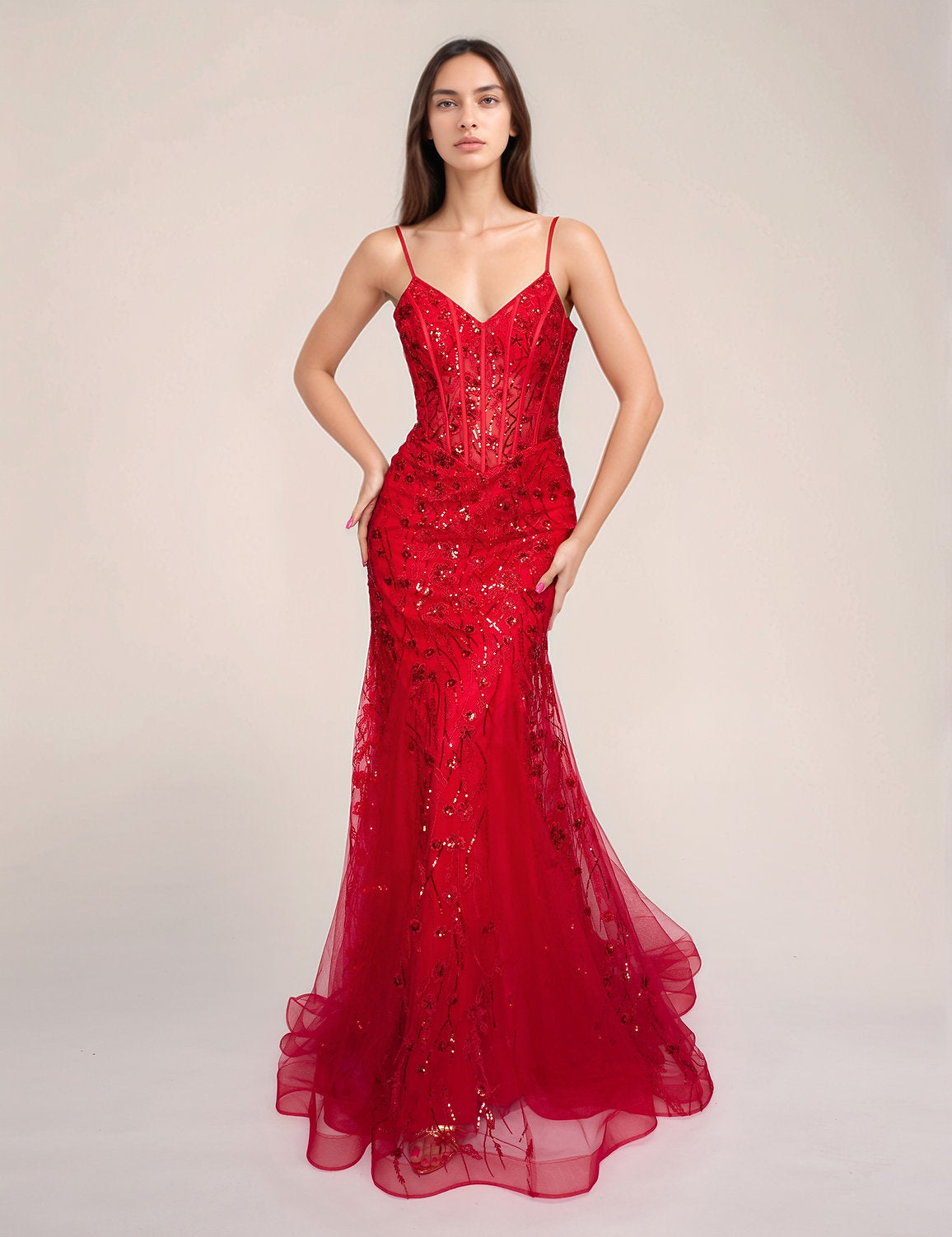 Nina Canacci 5300 Formal Long Mermaid Prom Dress