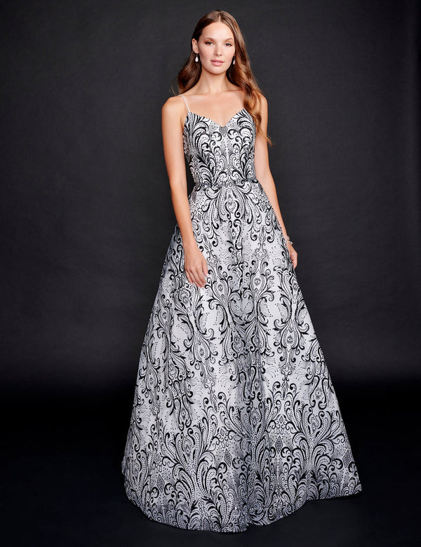 Nina Canacci 4304 A Line Long Prom Formal Dress