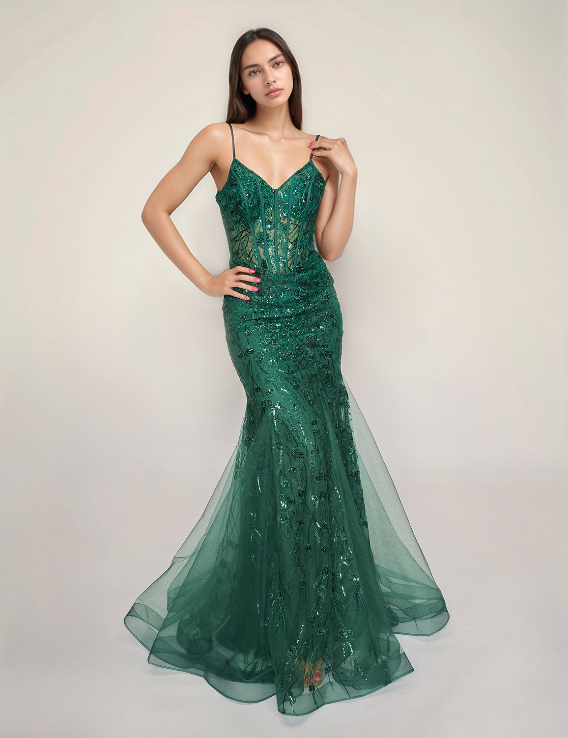 Nina Canacci 5300 Formal Long Mermaid Prom Dress