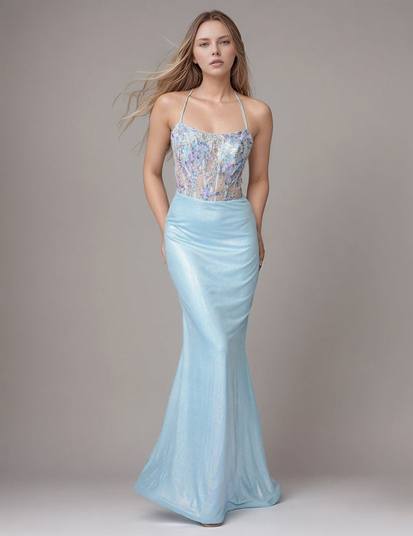 Long Formal Mermaid Prom Dress Nina Canacci 2389