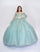 Quinceniera Dresses Ball Gown Long Quinceanera Glitter Dress Sage