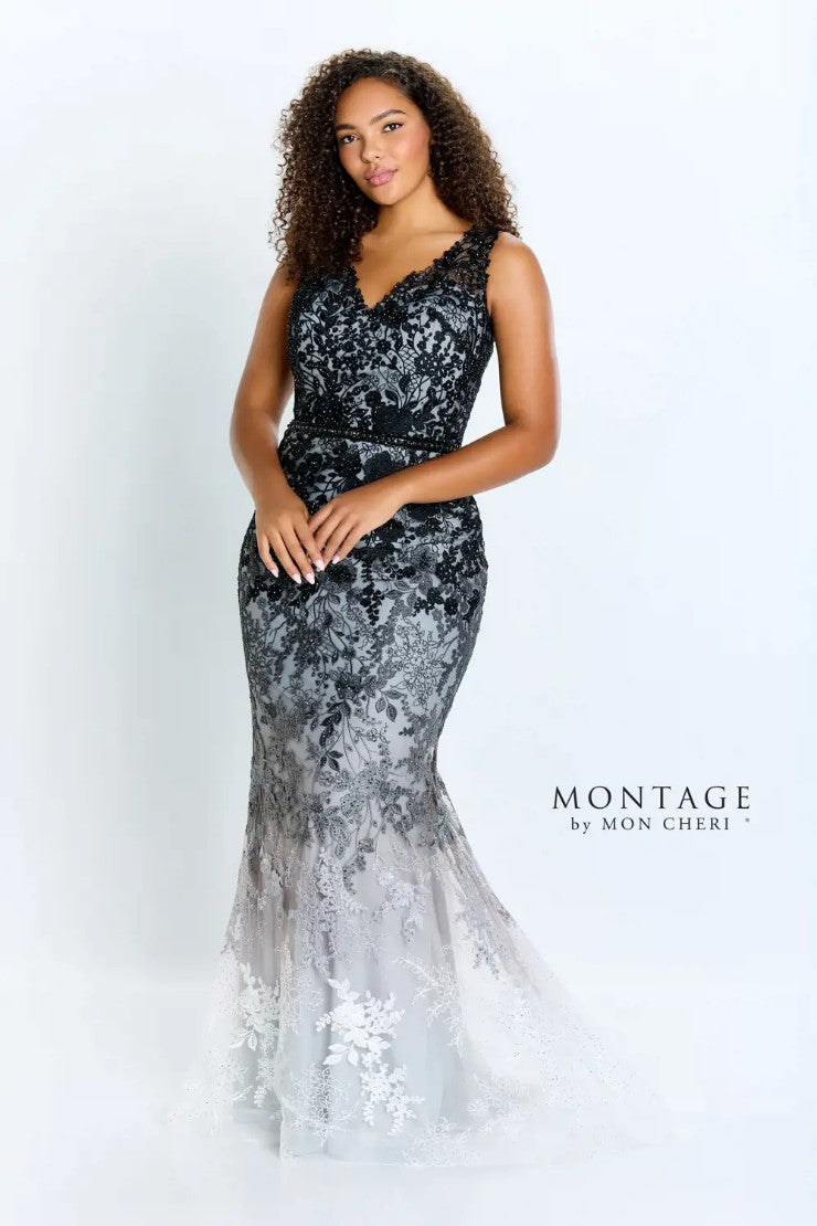 Formal Dresses Long Lace evening Formal Dress Black/White