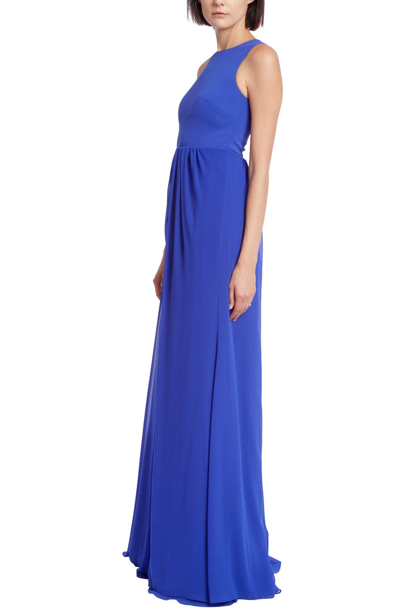 Badgley Mischka EG3903 Long Formal Pleaded Dress