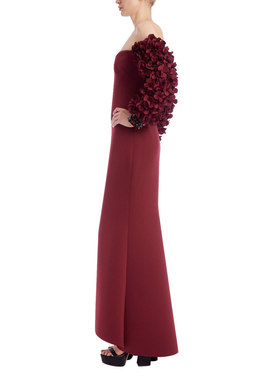 Badgley Mischka EG4083 Long Formal Petal Evening Gown