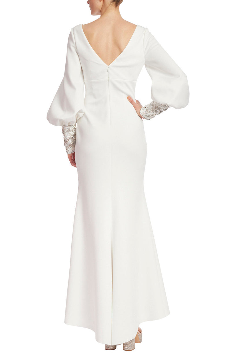 Badgley Mischka EG4094 Fitted Long Sleeve Formal Dress