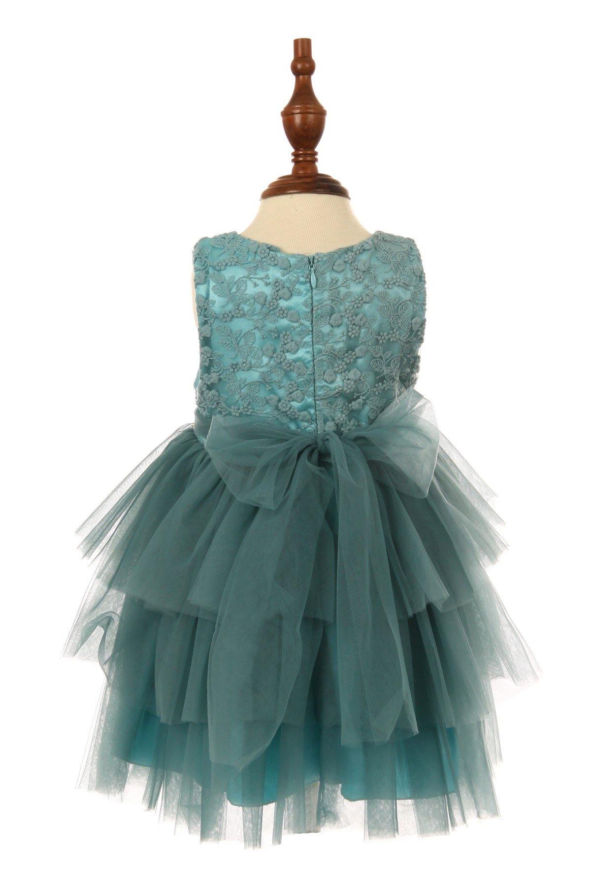 Elegant Flower Girl Dress Sleeveless - The Dress Outlet Cinderella Couture