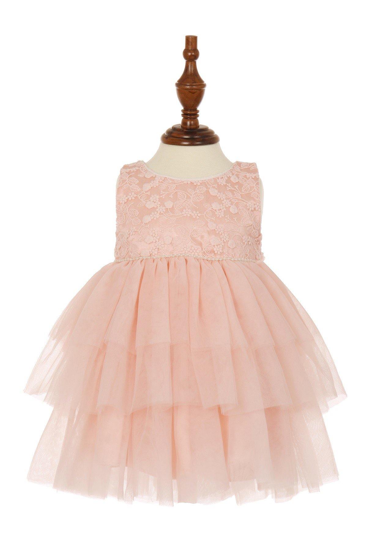 Elegant Flower Girl Dress Sleeveless - The Dress Outlet Cinderella Couture