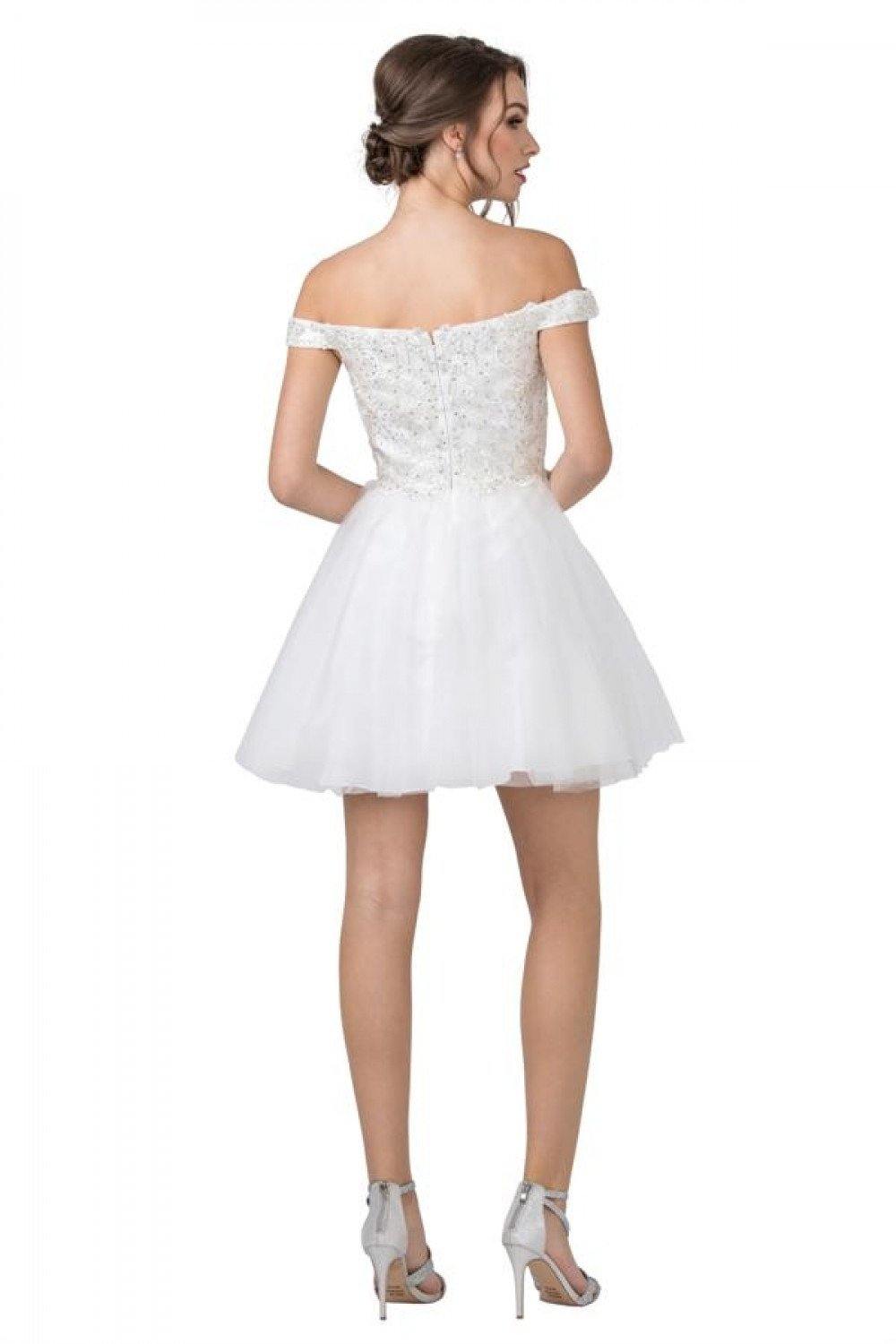 Embellished Homecoming Short Dress
