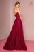 Embroidered Bodice and Mesh Glitter Floor Length Skirt - The Dress Outlet Elizabeth K
