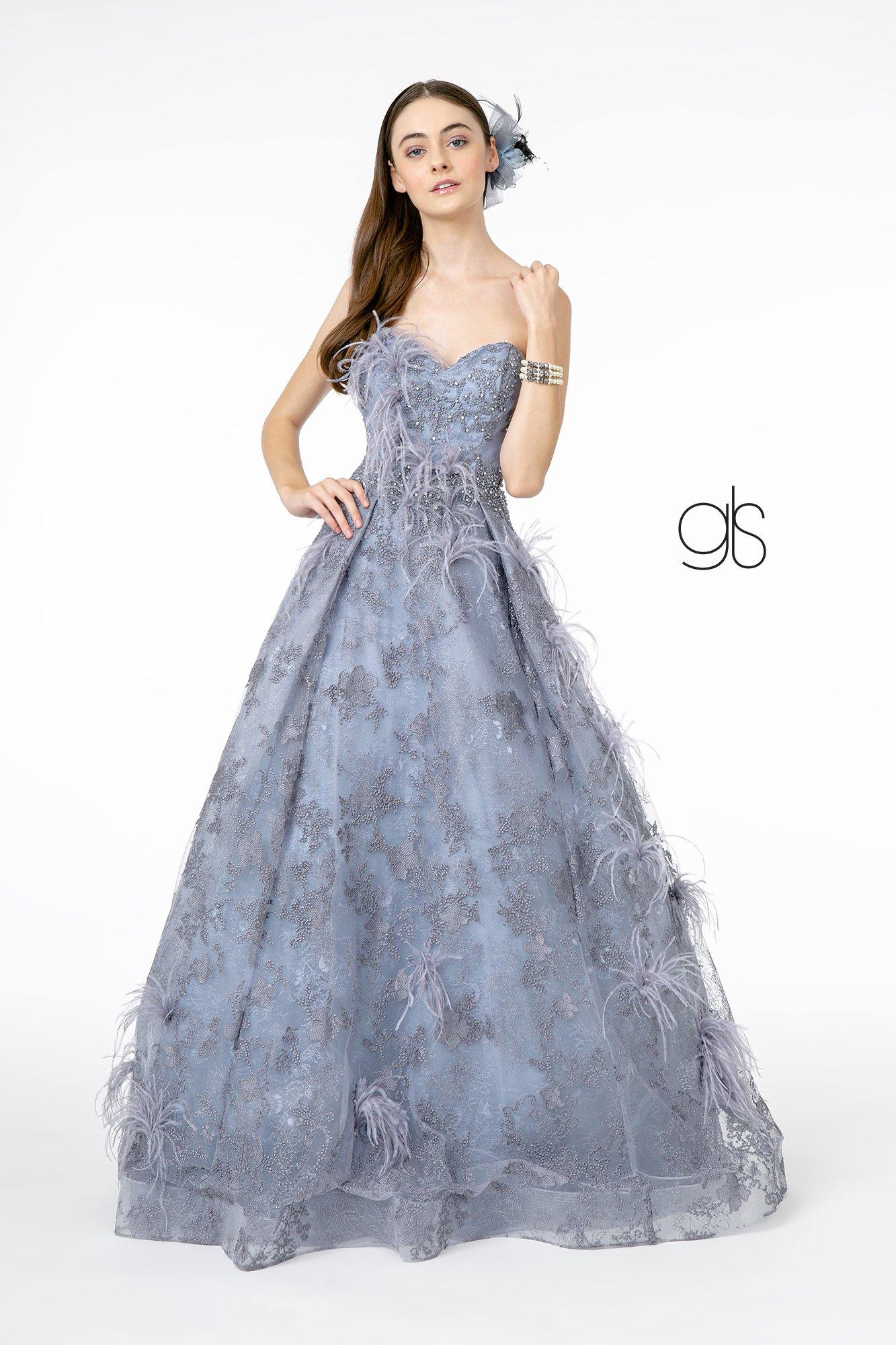 Embroidered Prom Long Dress