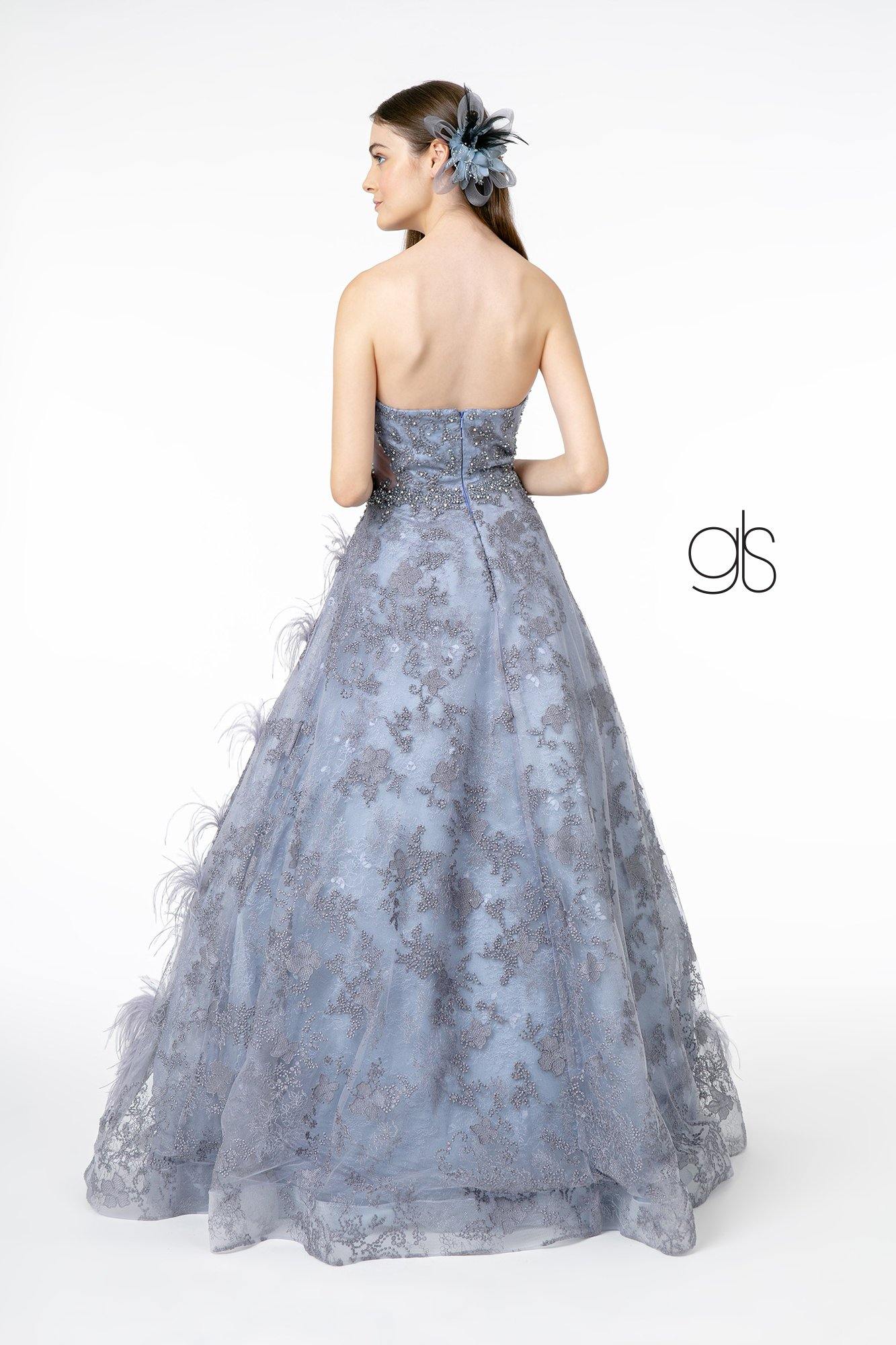 Embroidered Prom Long Dress