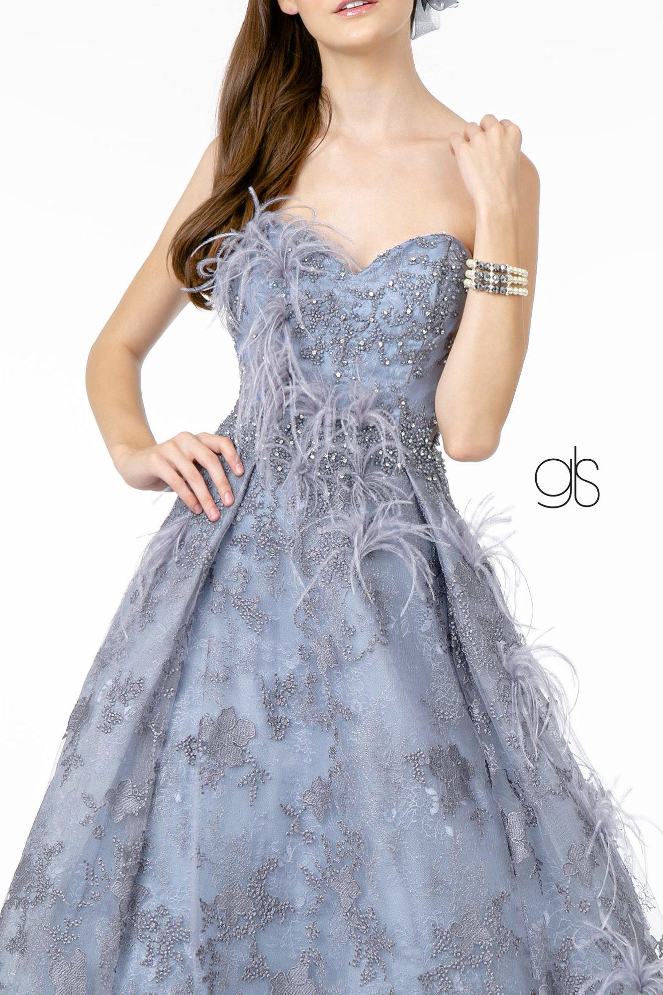 Embroidered Prom Long Dress