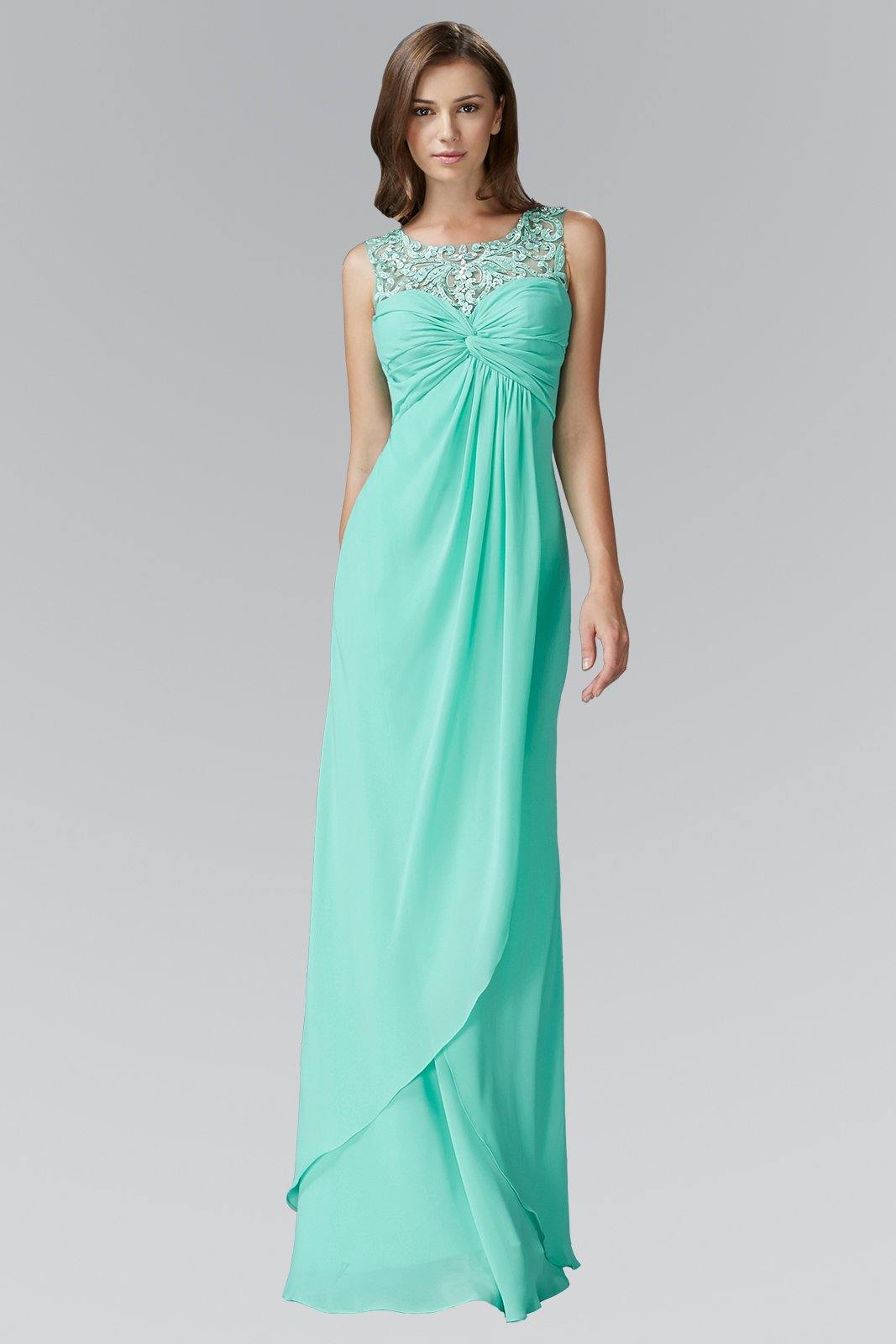 Empire Line Prom Long Dress - The Dress Outlet Elizabeth K